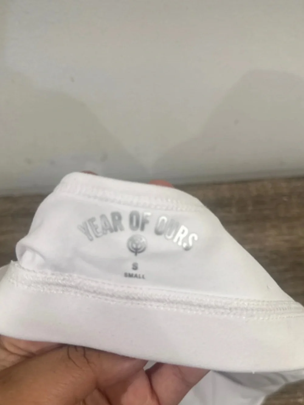 Year of Ours White Cross-Back Swim Bralette